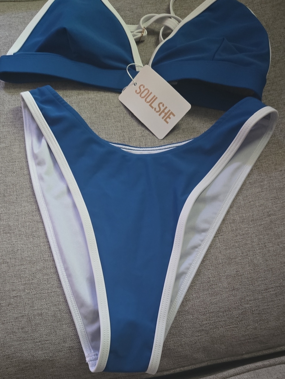 Royal Blue Triangle Bikini🤩😍 - Picture 3 of 8
